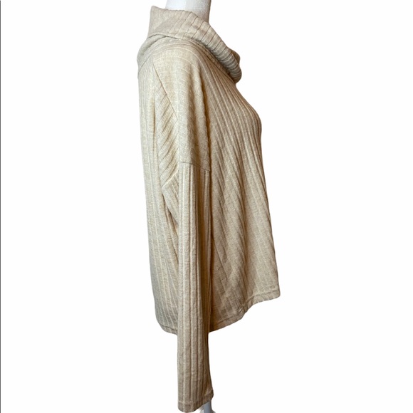 BP Turtleneck Top Long Sleeve Ivory Size Large - Picture 6 of 9